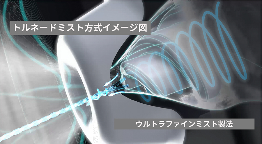 ウルトラファインミスト製法